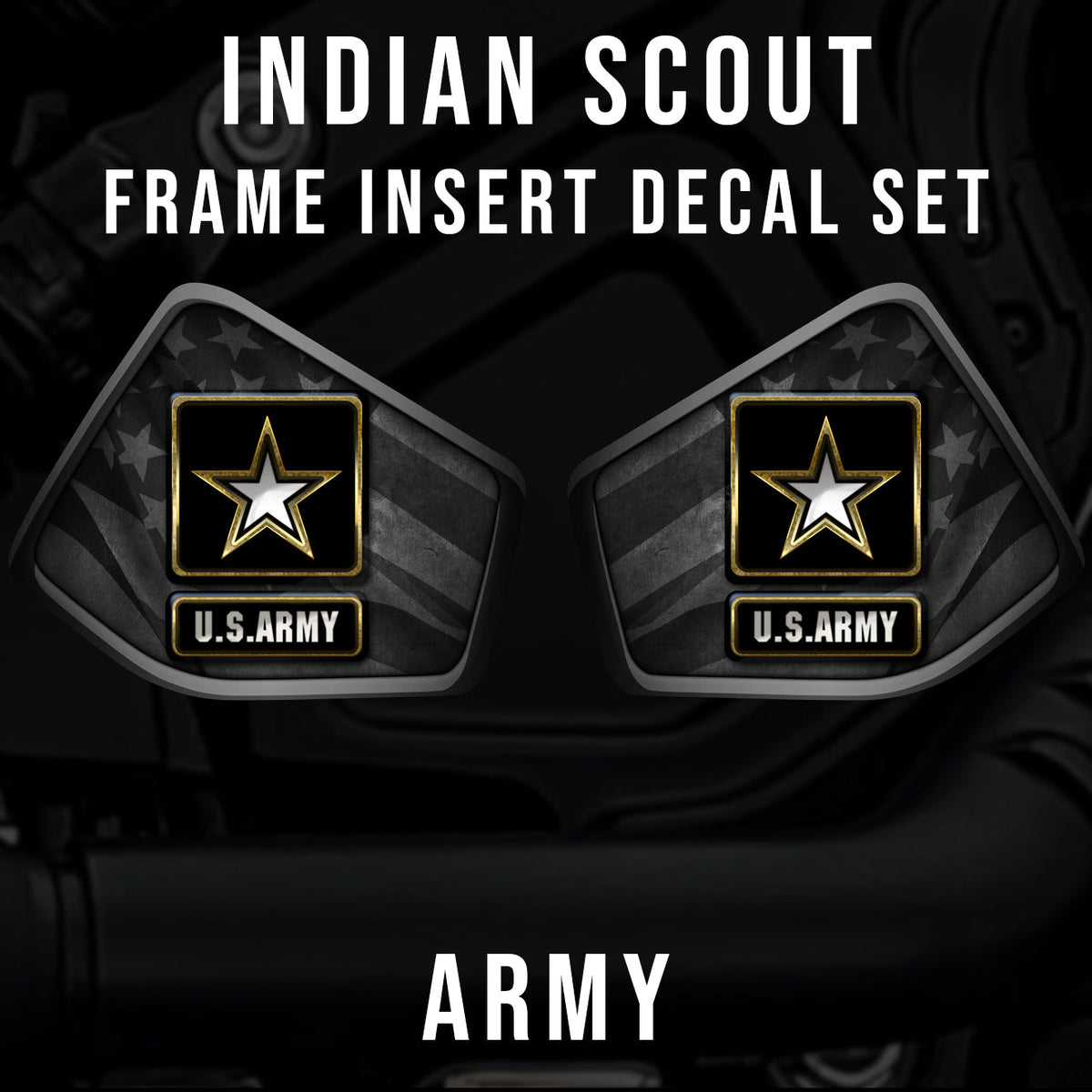 Indian Scout Mid-Frame Insert - Army