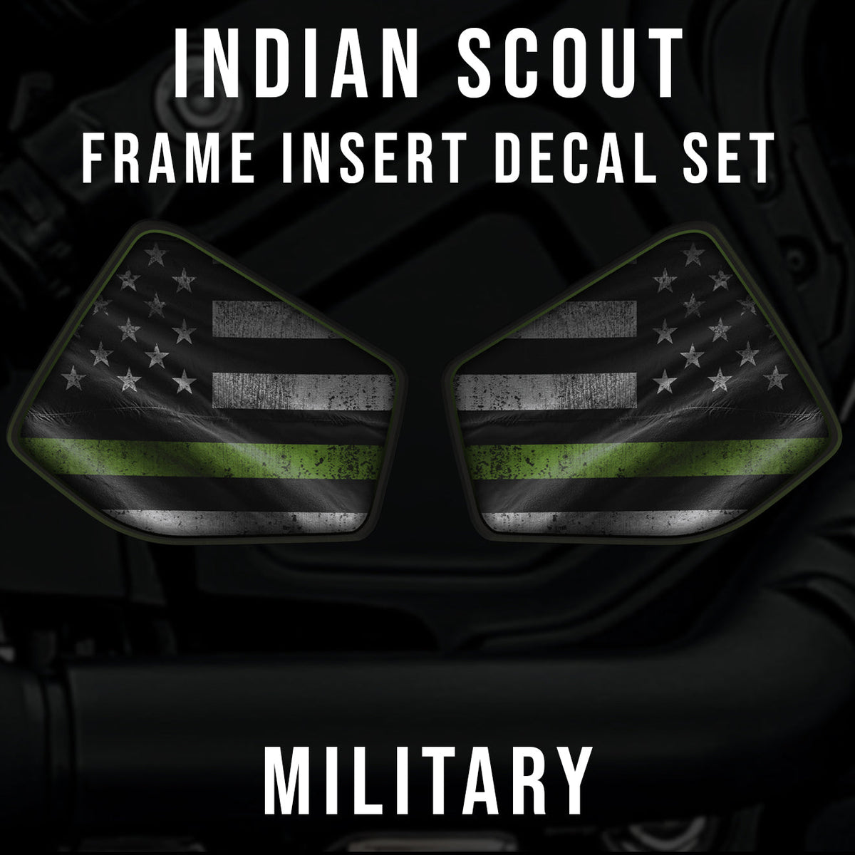 Indian Scout Mid-Frame Insert - Military