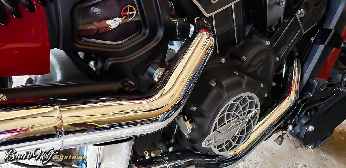 Indian Scout Mid-Frame Insert - Medicine Wheel