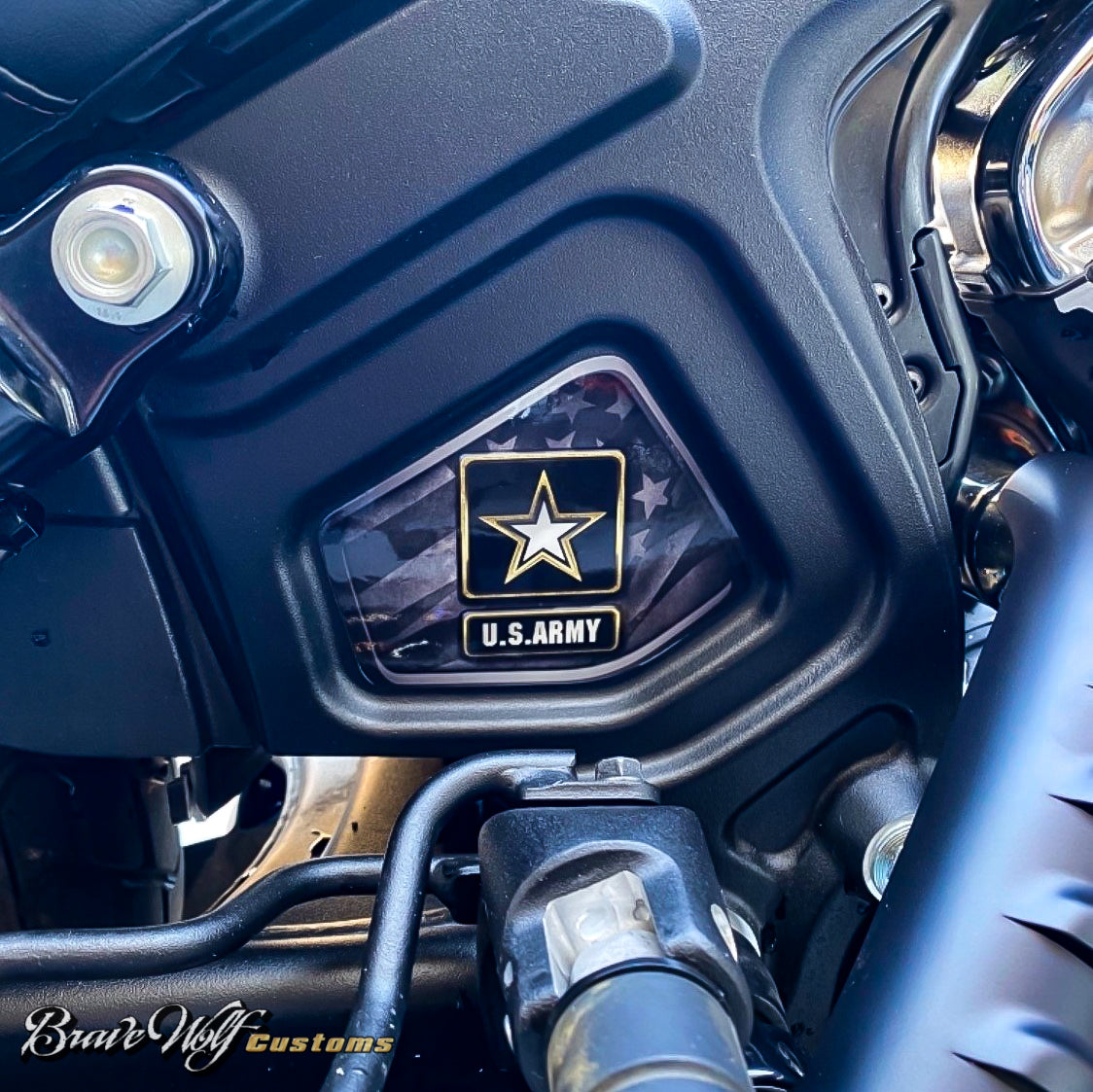 Indian Scout Mid-Frame Insert - Army