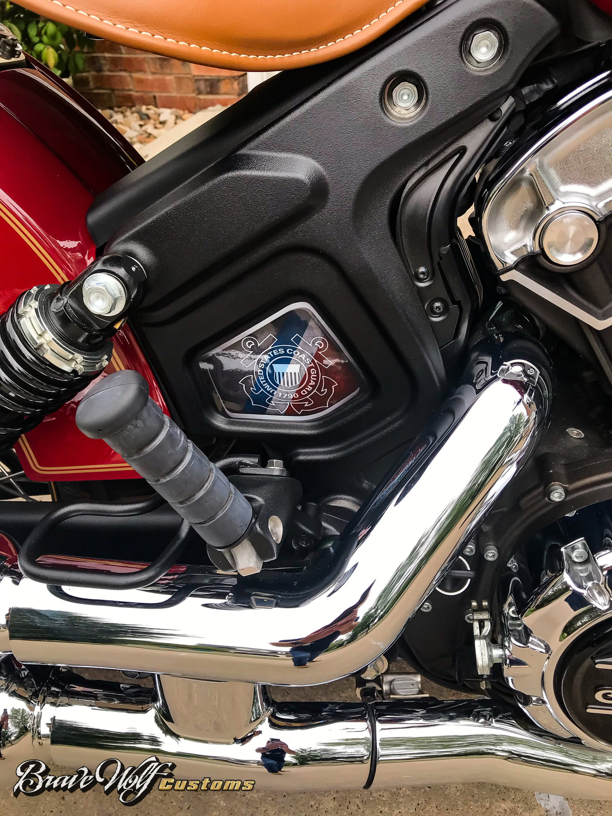 Indian Scout Mid-Frame Insert - Coast Guard