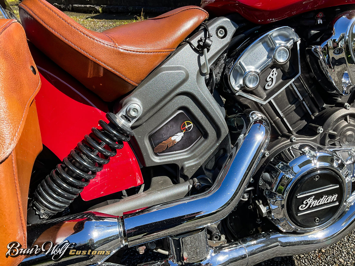Indian Scout Mid-Frame Insert - Medicine Wheel