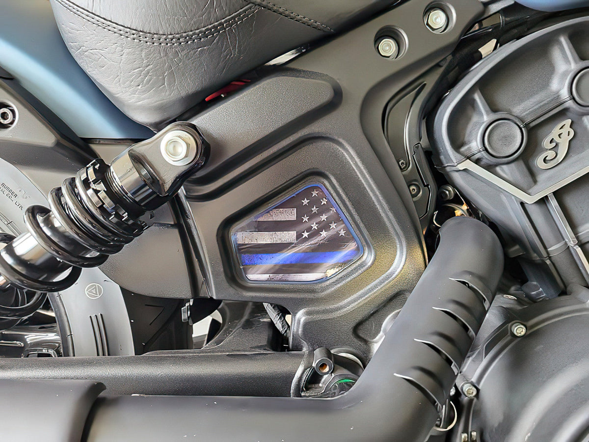 Indian Scout Mid-Frame Insert - Thin Blue Line