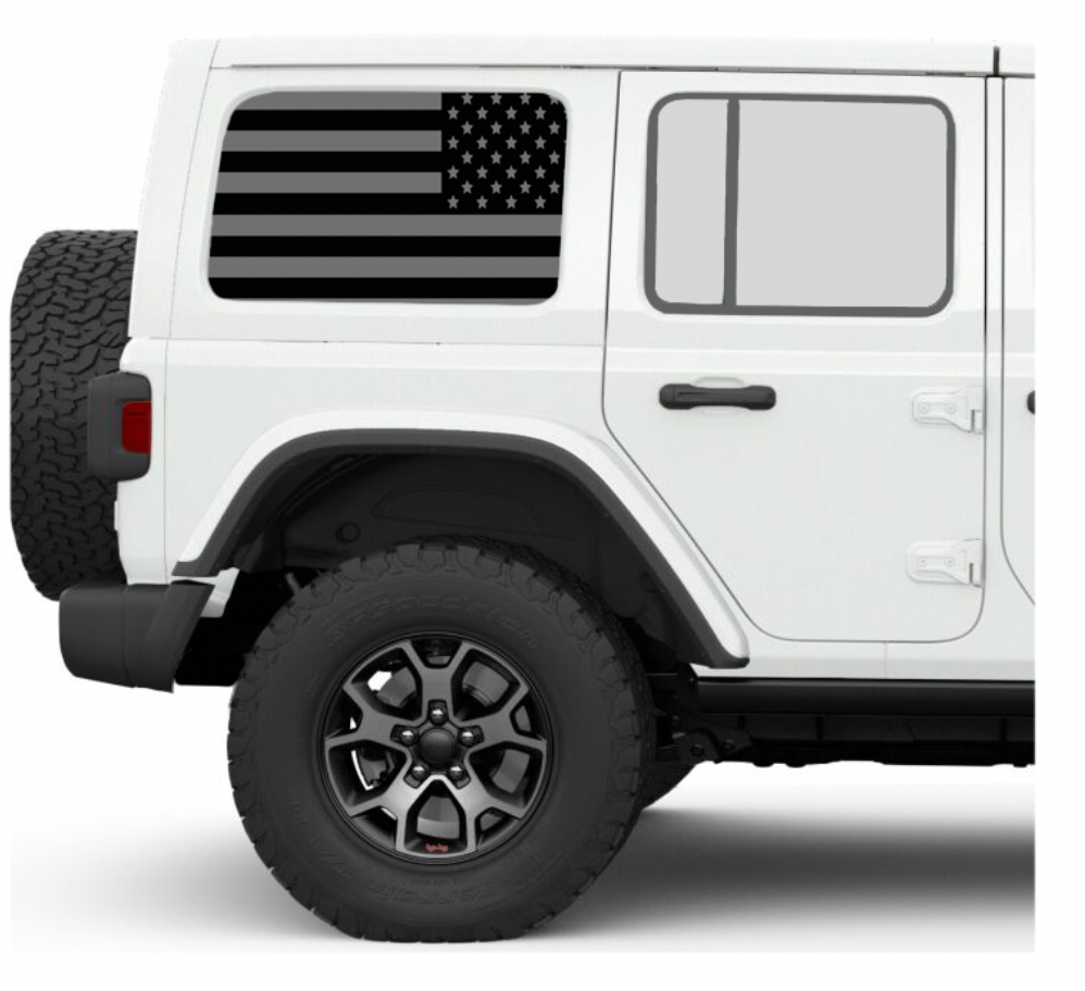 Black Out Side Windows Printed Vinyl Decal