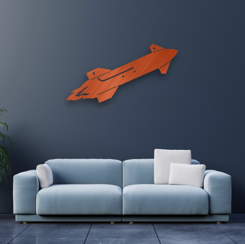 Spaceship Wall Art V2