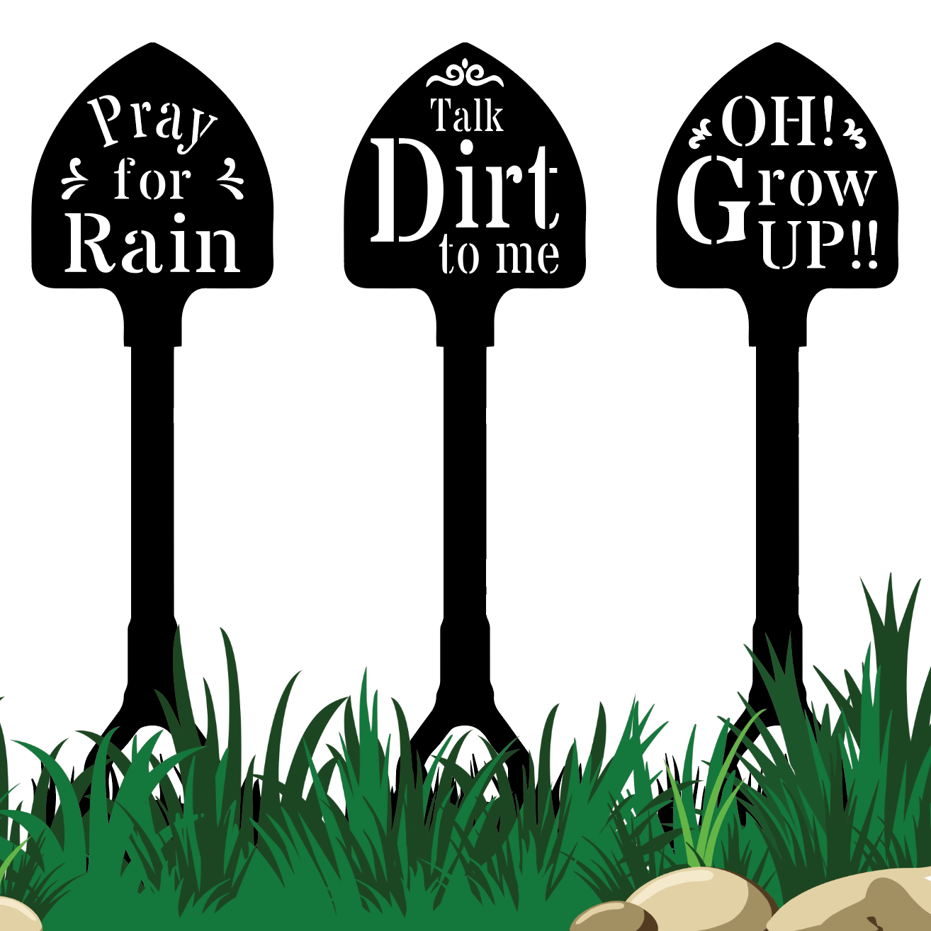 Shovel Garden Stakes