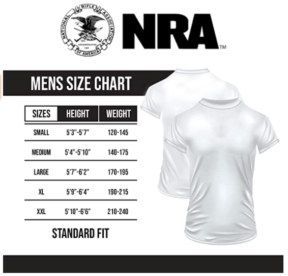 NRA® Defending Liberty Flag Filled Oval Men's Premium Tee in Navy