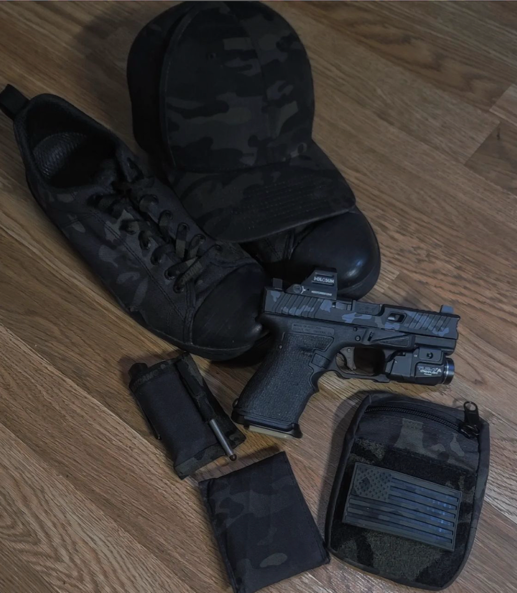 Blended Camo American Flags