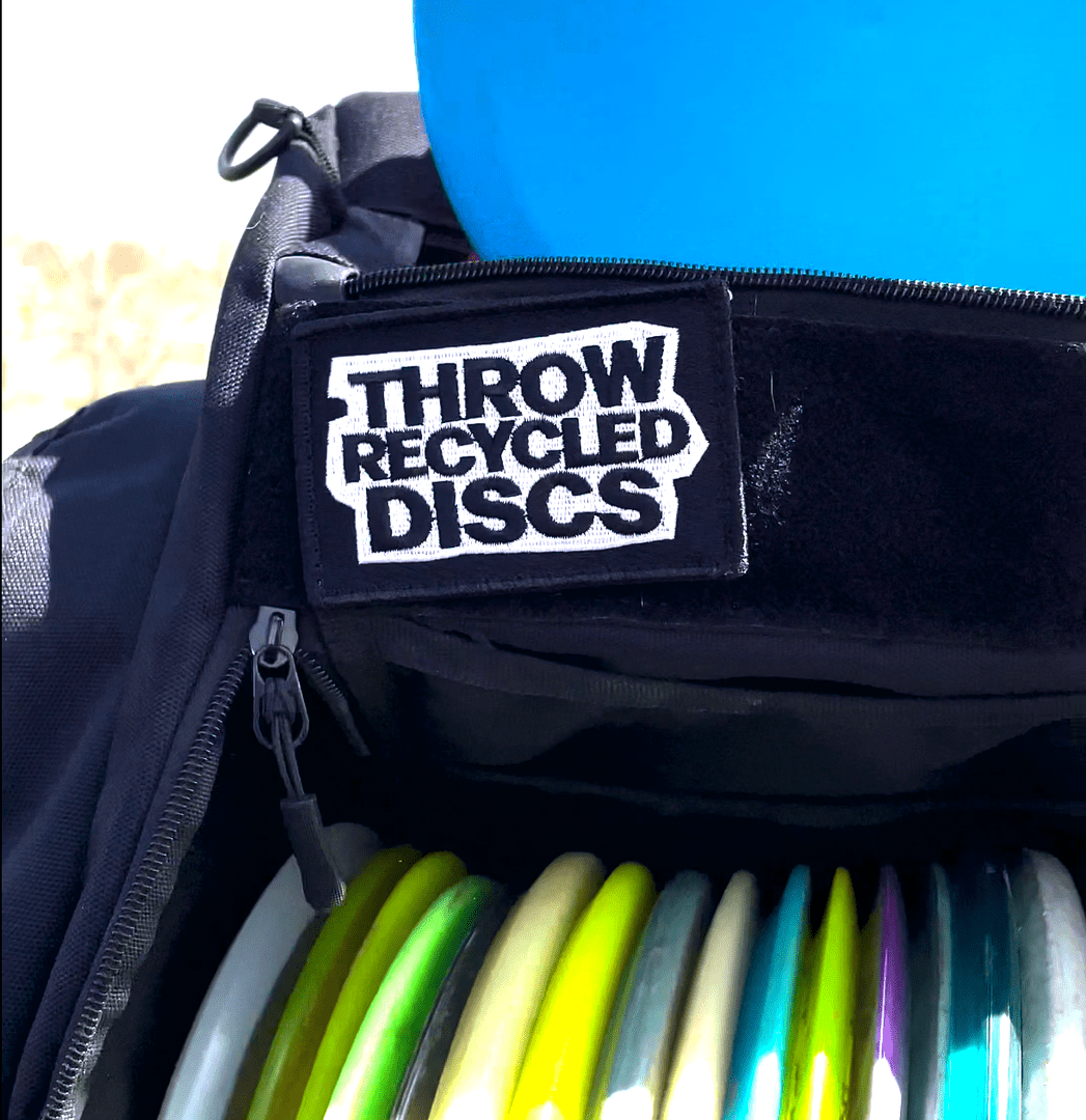 Throw Recycled Discs Patch (Velcro On Backside)