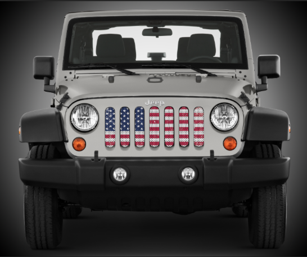 Distressed Old Glory Flag Inserts & Vent Decals Bundle