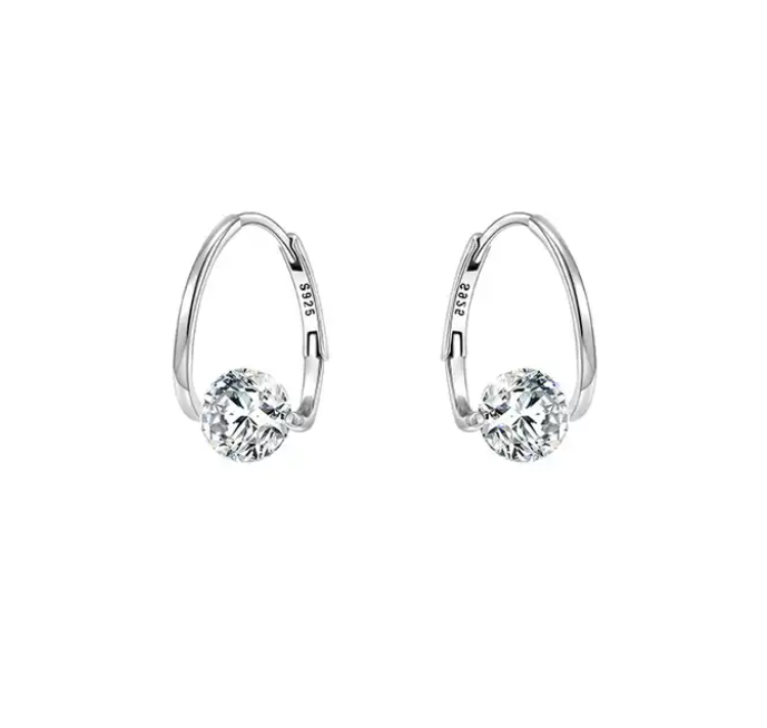 REINA - Gold OR Silver Zircon Earrings