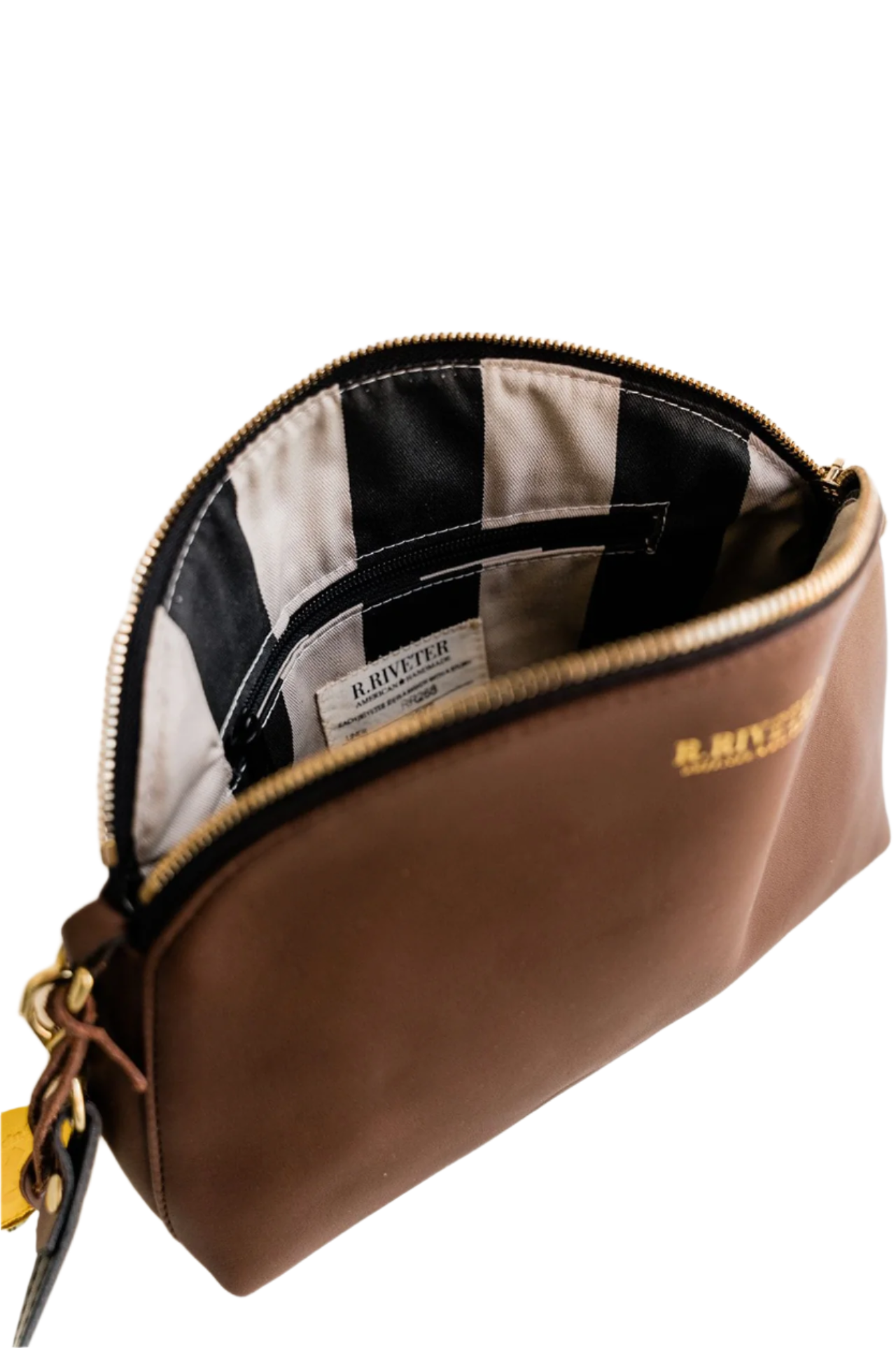 Hopper Crossbody Bag | Brown Leather