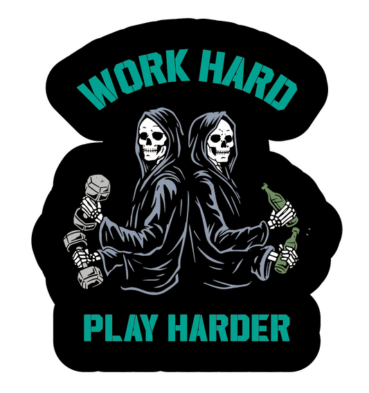 Play Harder Sticker