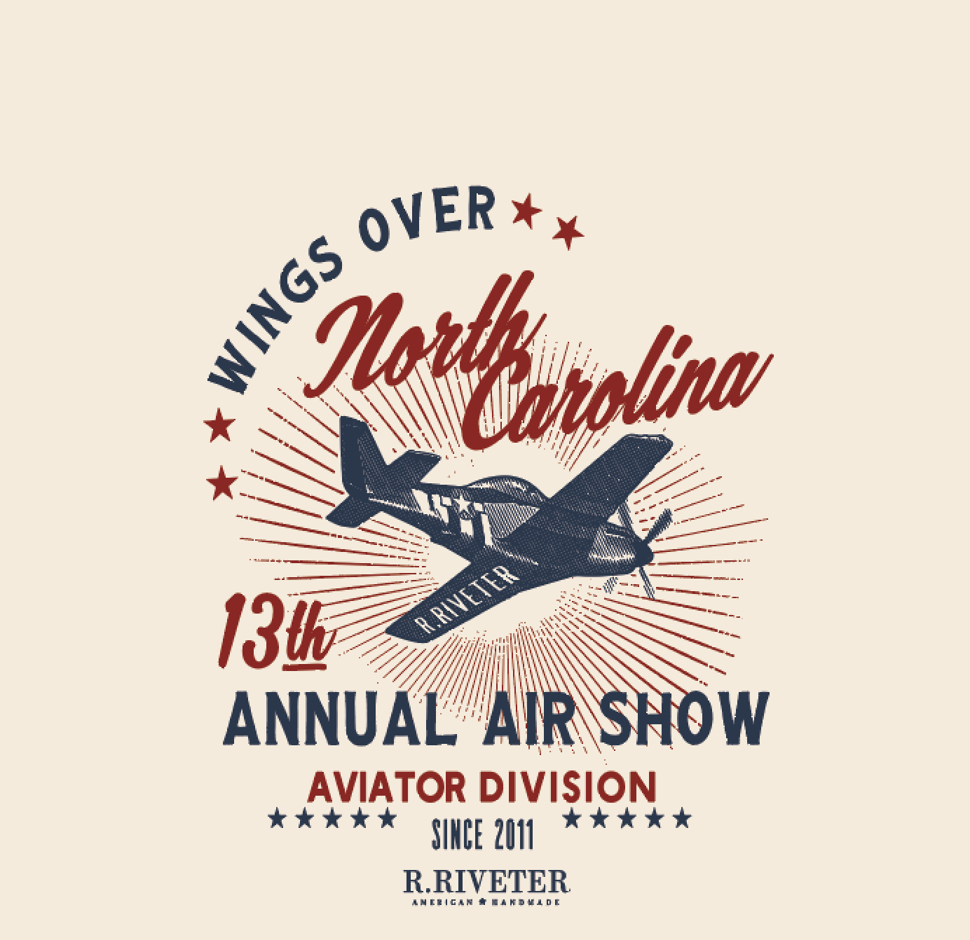 Air Show Kids Natural T Shirt