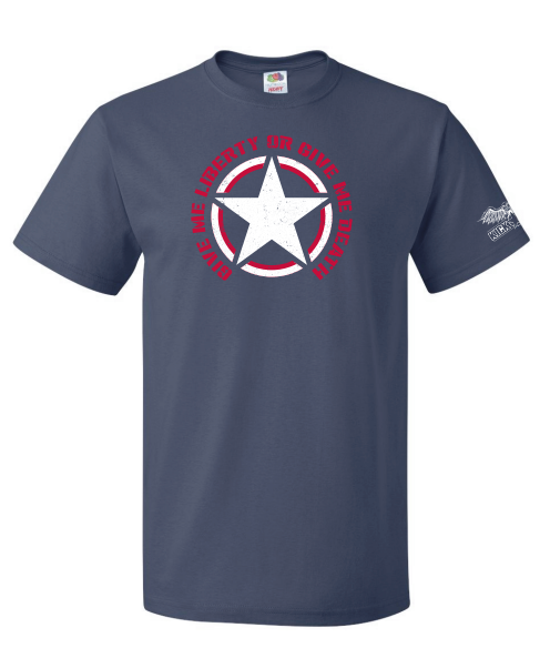 Kick Brass® – Liberty or Death Tee in Vintage Navy
