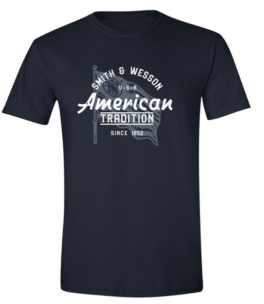 Smith & Wesson® – Classic Flag Tee in Vintage Navy