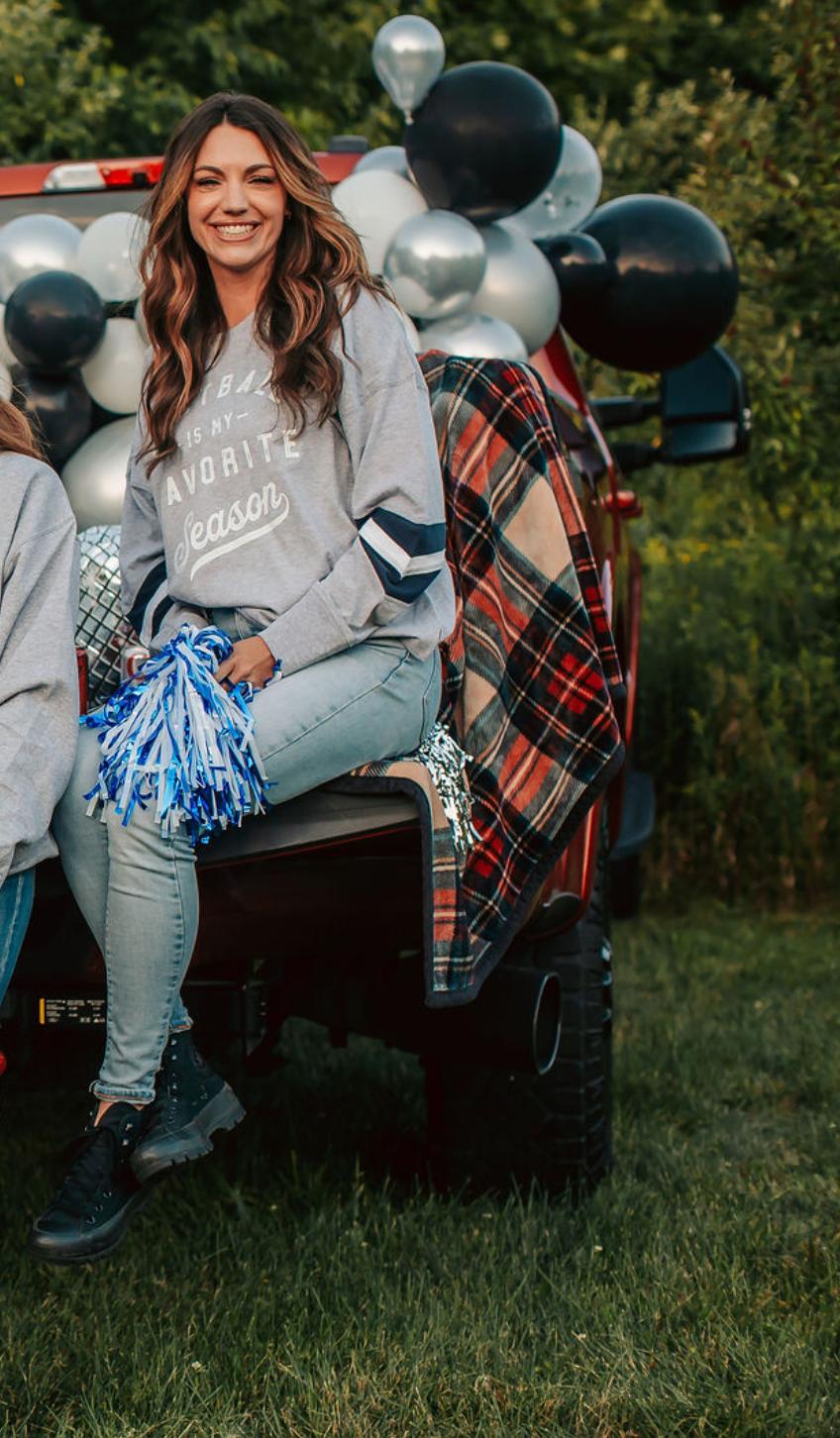 Football Is My Favorite Season Varsity Long Sleeve T-Shirt