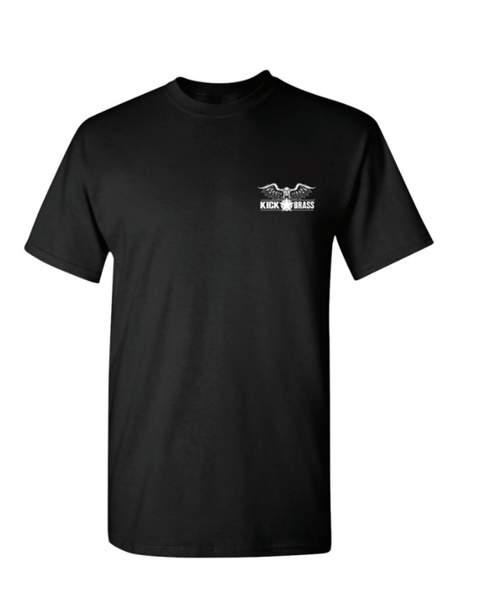 Kick Brass “Because of the Brave” Premium Tee – Black