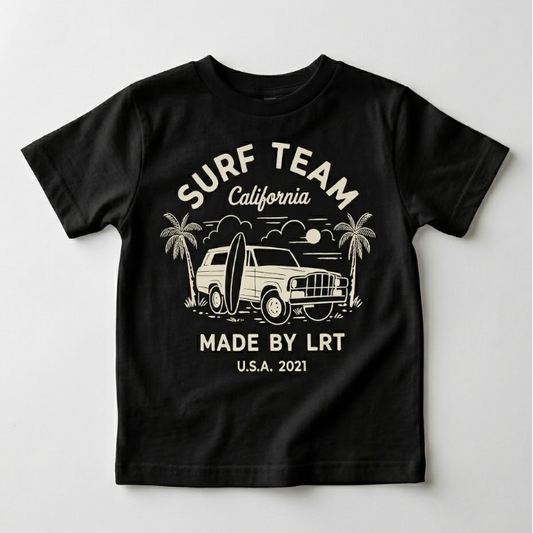 THE SURF TEAM TEE - BLACK