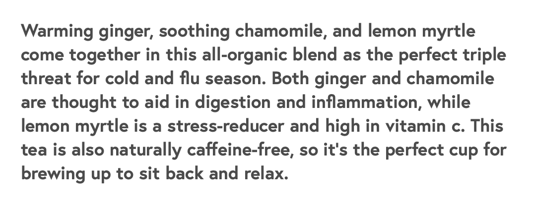 Organic Chamomile Ginger Tea Loose Leaf