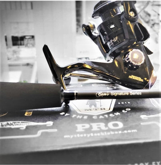 Cam's 100% Carbon BlackedOut Signature Series Titanium  6'6 2pc Crappie Rod (ONLY)
