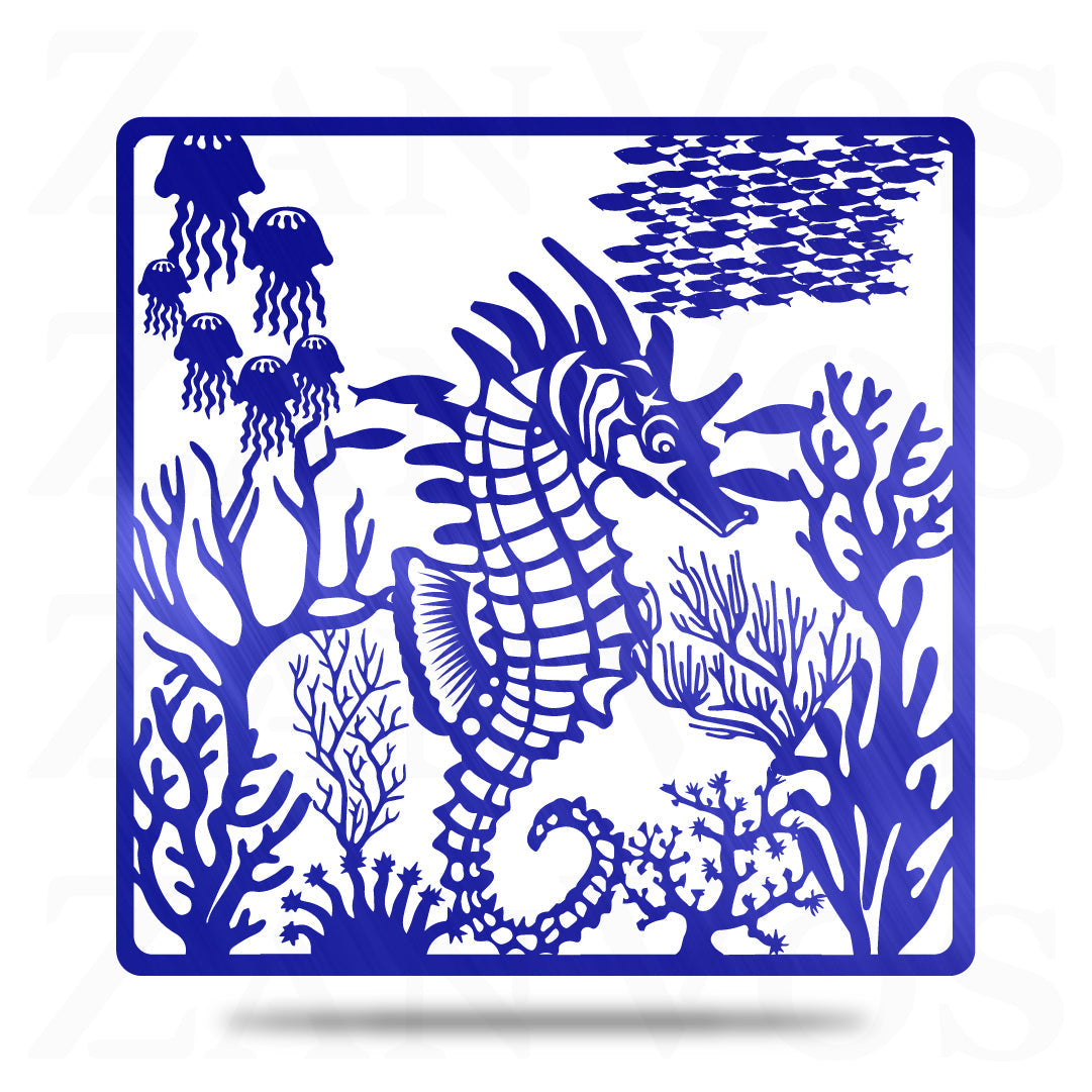 Seahorse Jellyfish Scene