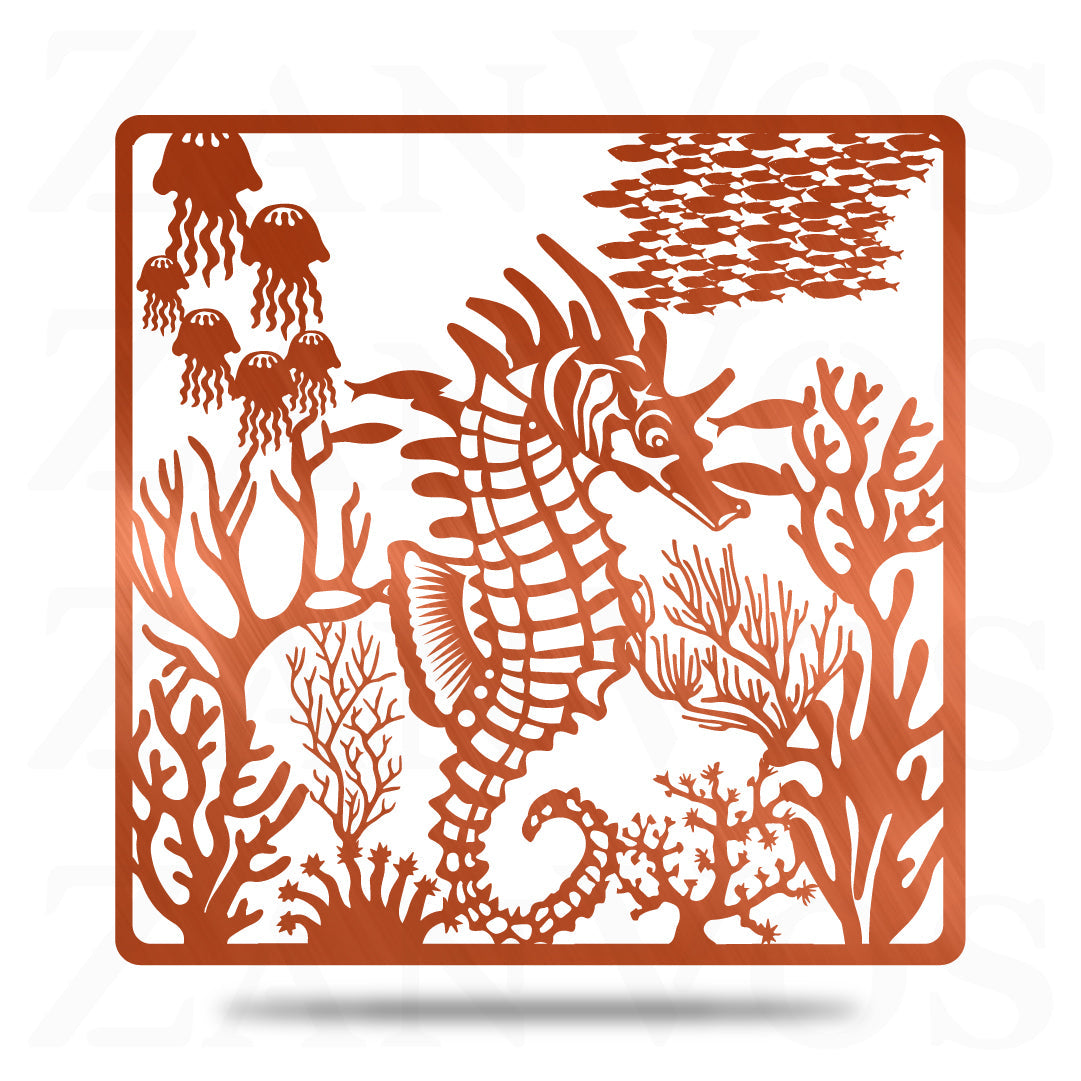 Seahorse Jellyfish Scene