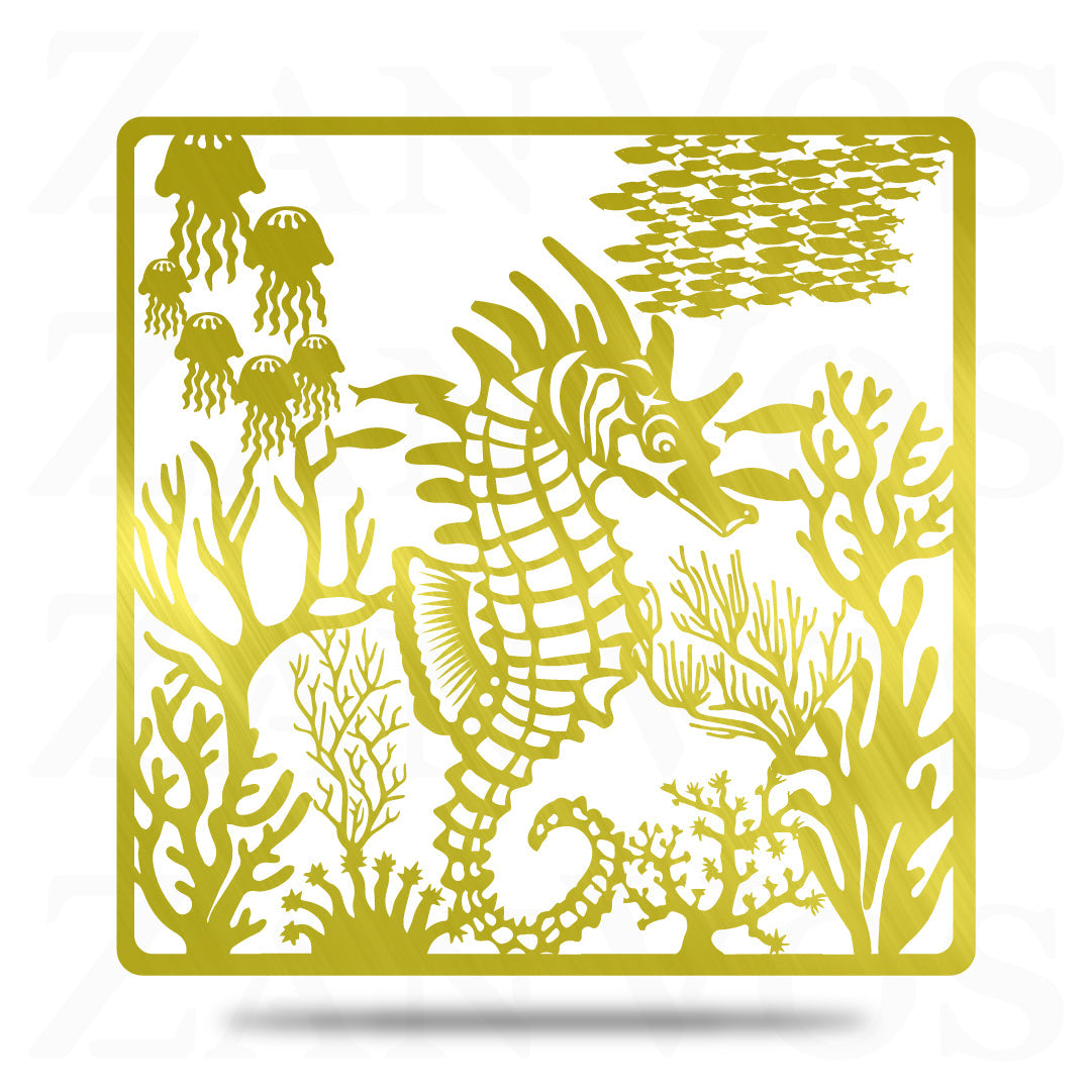 Seahorse Jellyfish Scene