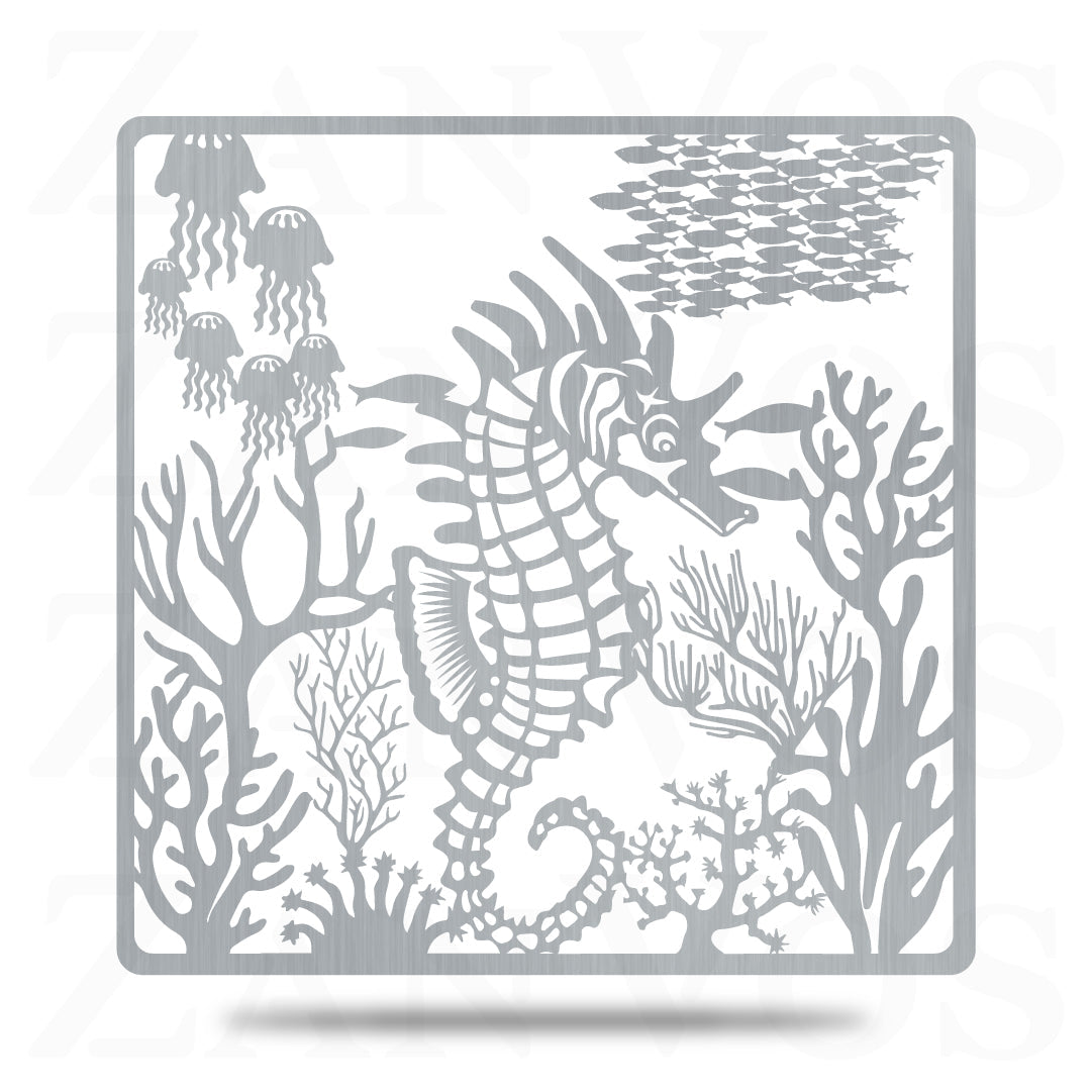 Seahorse Jellyfish Scene