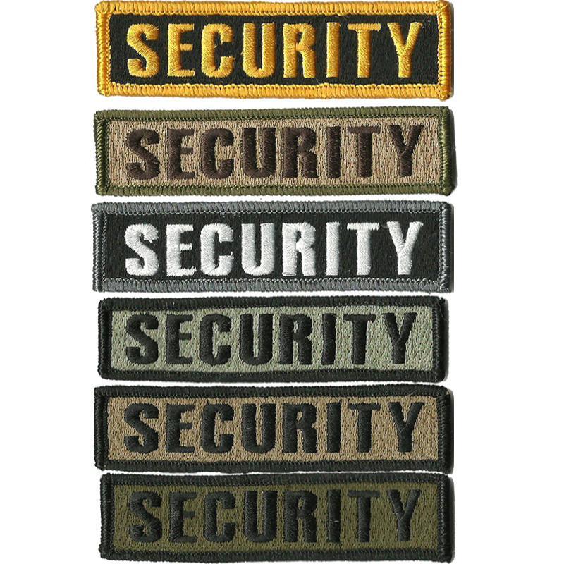 1" x 3 3/4" SECURITY Morale Patch (Back of Hat)