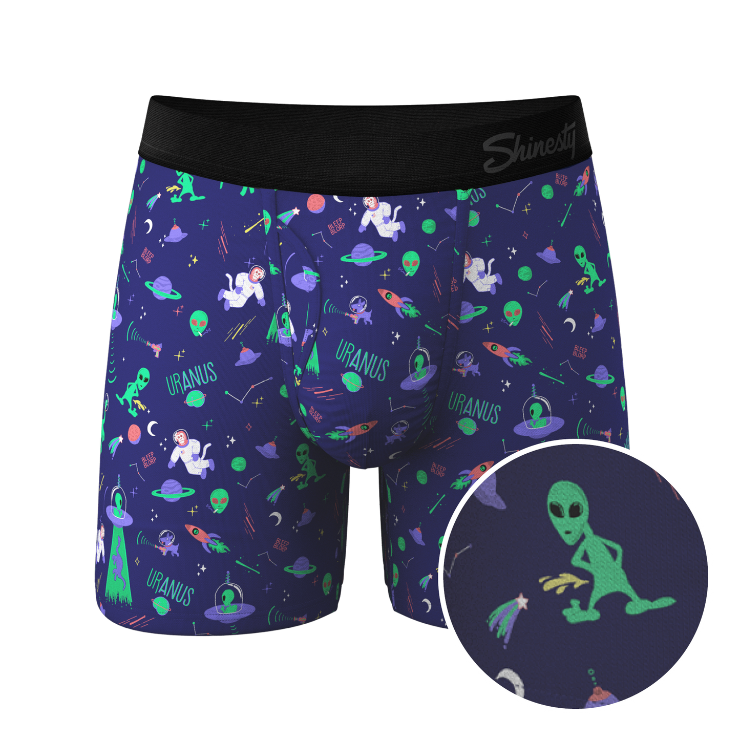 The Sensual Abduction | Alien Ball Hammock® Pouch Underwear With Fly