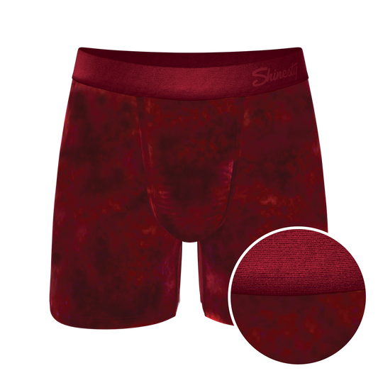 The Serenade | Red Velvet Ball Hammock Pouch® Boxer