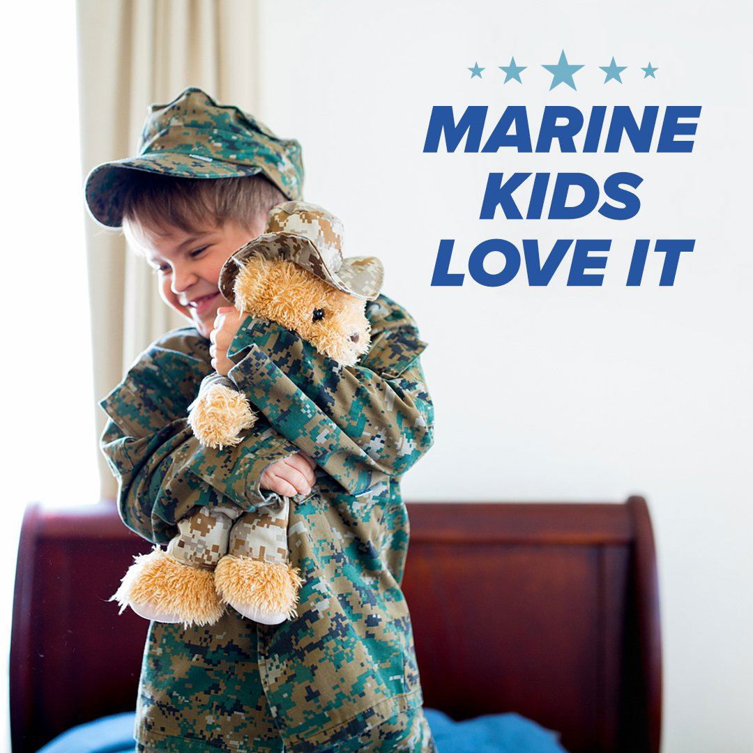 Sgt. Sleeptight - Marine Dress Blues Teddy Bear with Storybook & Sleep System