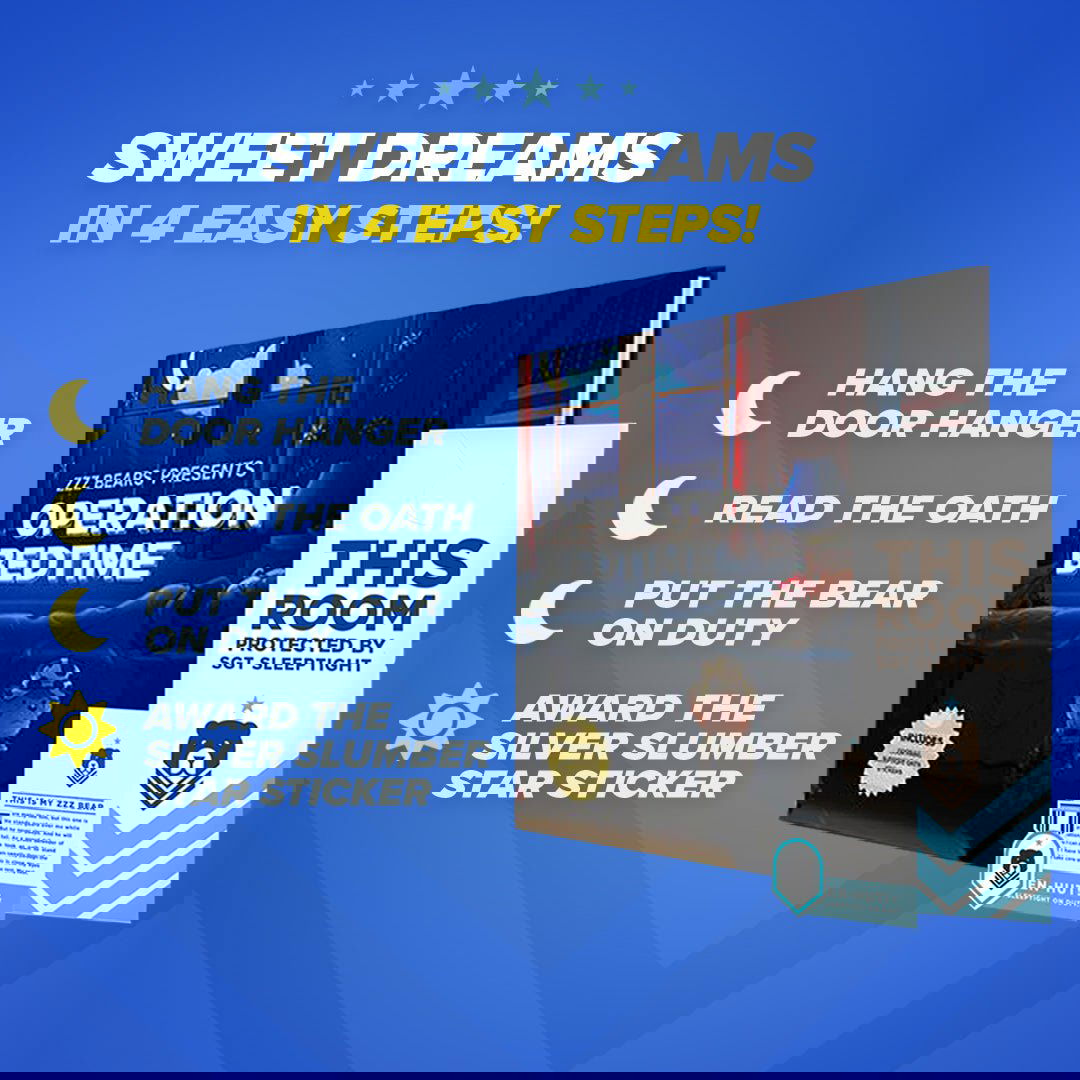 Sgt Sleeptight Police Teddy Bear with Storybook & Sleep System