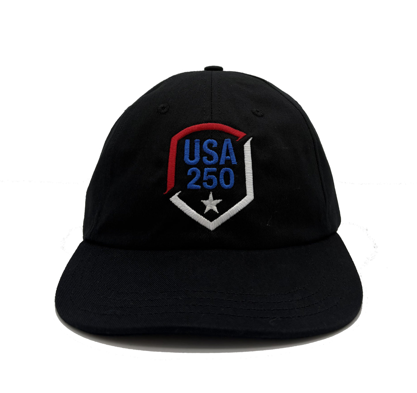 USA 250 Shield Baseball Cap - Dad Cap Style - Made in the USA