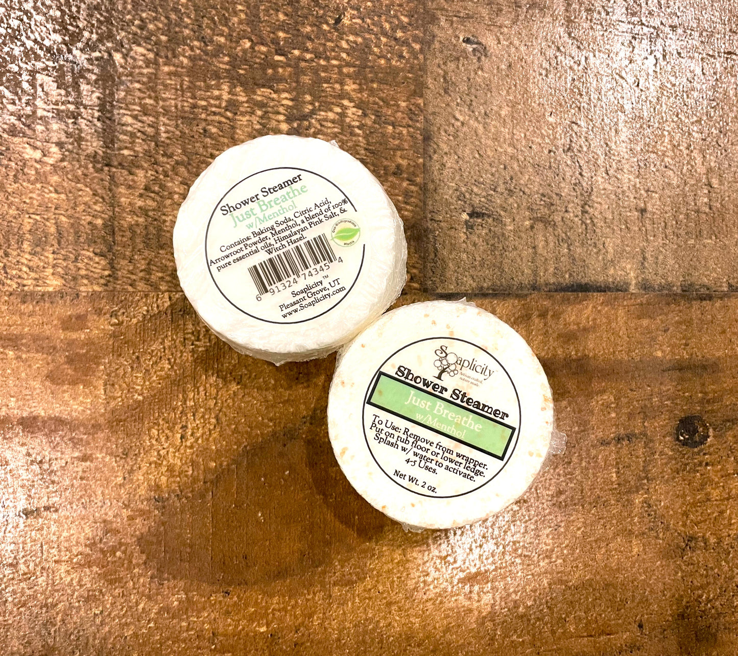 Just Breathe Shower Steamer w/ Menthol