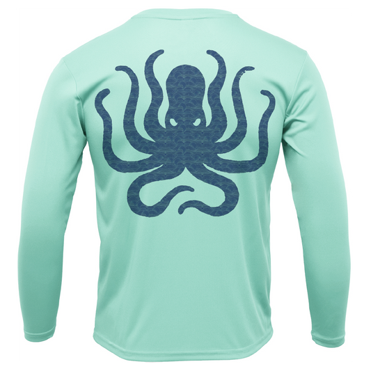 Texas Freshwater Born Kraken Men's Long Sleeve UPF 50+ Dry-Fit Shirt