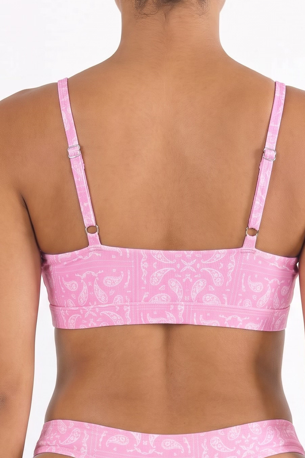 The Silk & Saddle | Pink Bandana Boob Hammock™ Plunge Bralette
