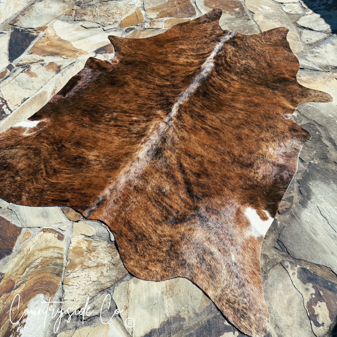 Brindle Hair On Cowhide Rug