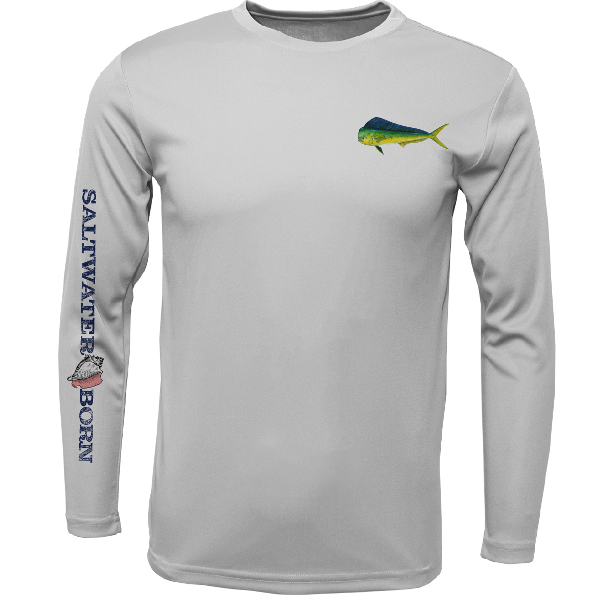 Key West, FL Mahi on Chest Long Sleeve UPF 50+ Dry-Fit Shirt