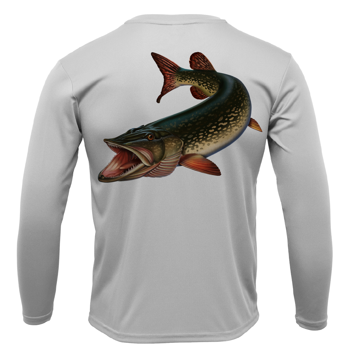 Florida Freshwater Born Pike Girl's Long Sleeve UPF 50+ Dry-Fit Shirt