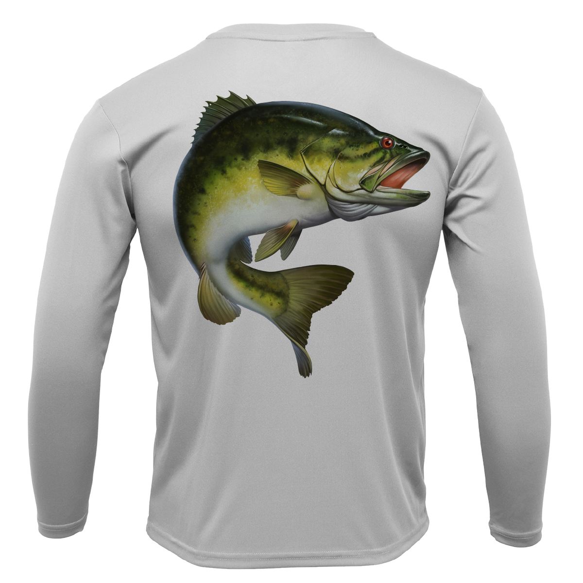 Florida Freshwater Born Largemouth Bass Girl's Long Sleeve UPF 50+ Dry-Fit Shirt
