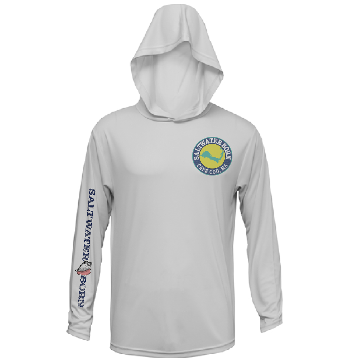 Cape Cod, MA Jaws Women's Long Sleeve UPF 50+ Dry-Fit Hoodie