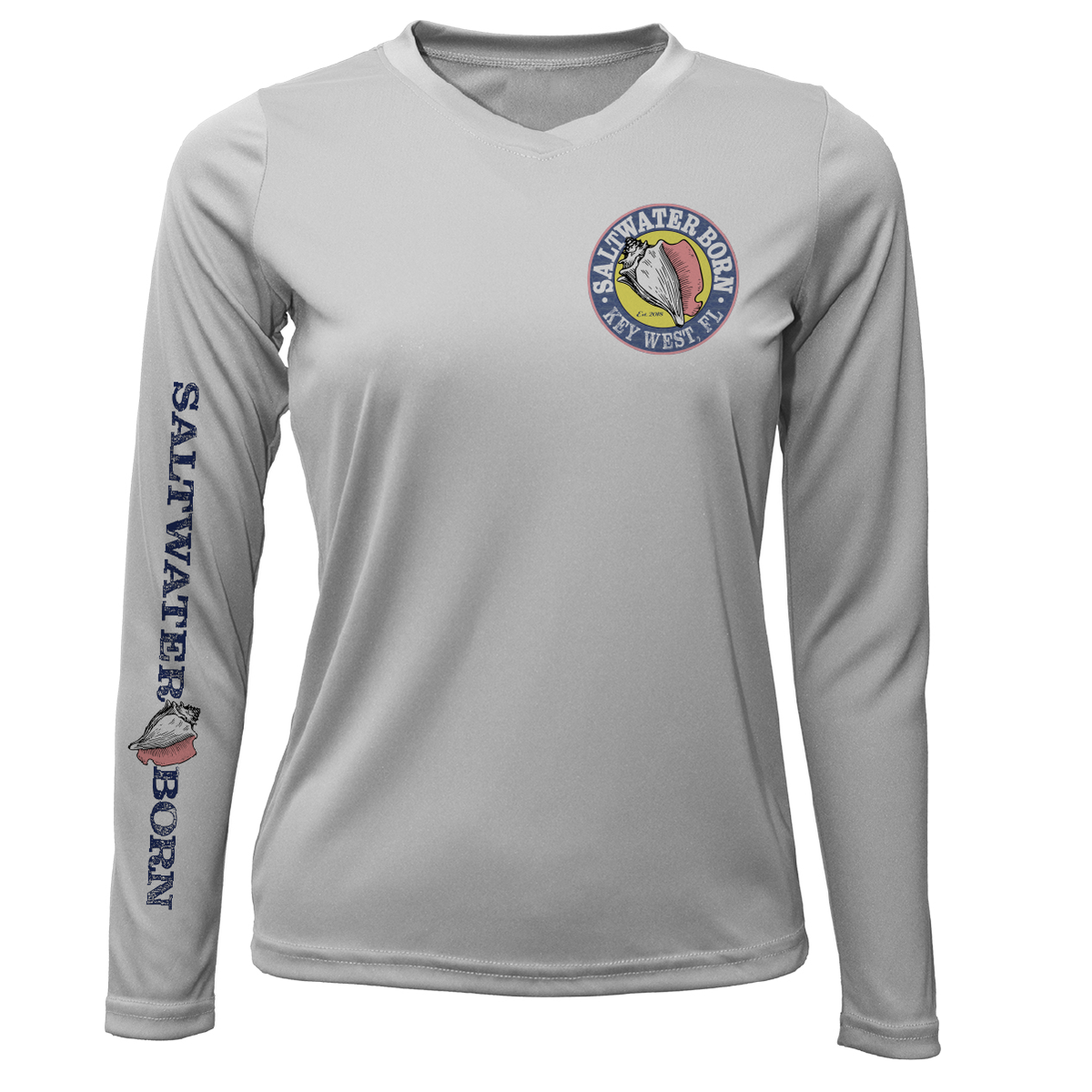 Key West, FL Seahorse Women's Long Sleeve UPF 50+ Dry-Fit Shirt