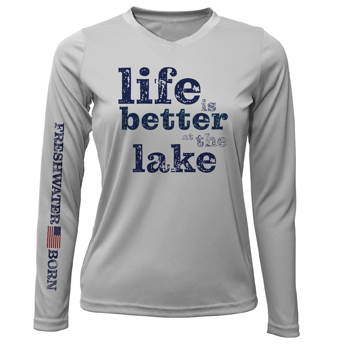Michigan "Life is Better at the Lake" Women's Long Sleeve UPF 50+ Dry-Fit Shirt