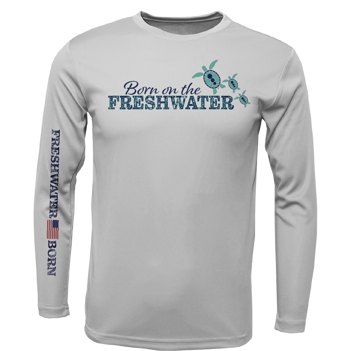 Florida "Born on the Freshwater" Girl's Long Sleeve UPF 50+ Dry-Fit Shirt