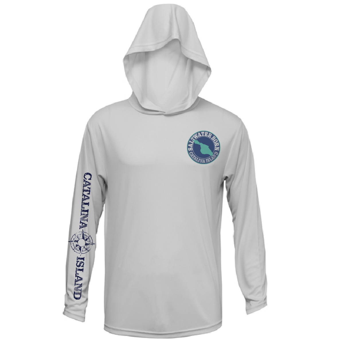 Avalon, CA Dive Boat Men's Long Sleeve UPF 50+ Dry-Fit Hoodie