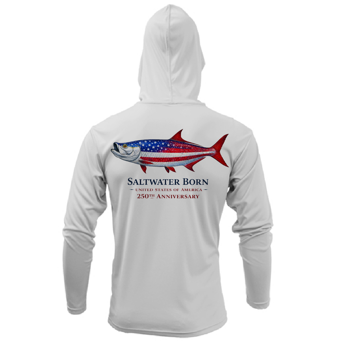 250th Action Tarpon Girl's Long Sleeve UPF 50+ Dry-Fit Hoodie