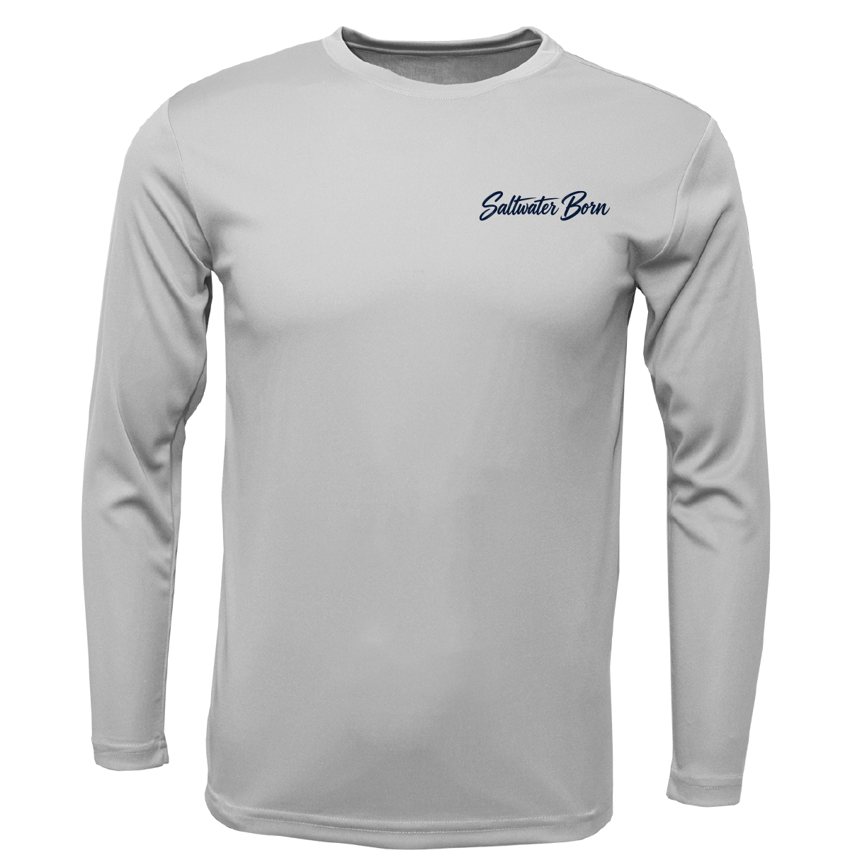 Long Island, NY Saltwater Born Sportfish Men's Long Sleeve UPF 50+ Dry-Fit Shirt