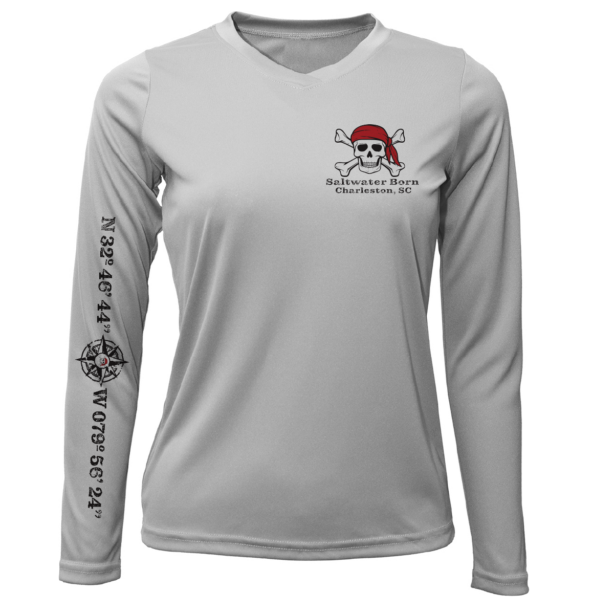 Charleston, SC "All For Rum and Rum For All" Women's Long Sleeve UPF 50+ Dry-Fit Shirt